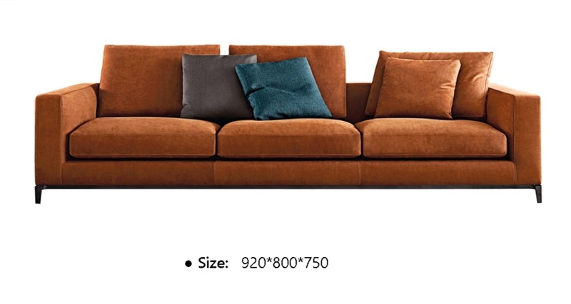 Modern Leather Black Sofa