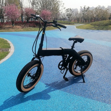 Yağ Lastikli Süper 20 Elektrikli Bisiklet: Snowfield Maceraları İçin İdeal Çok Yönlü Bir Dağ Moped - Çerçeve Pilleri ve Güçlü Bir 500W Hub Motoru ile Donanımlı - Kolay Taşıma için Katlanır E -Bisiklet
