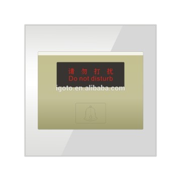 Glass lighting do not disturb sign wall switches 1 gang 1 way switches
