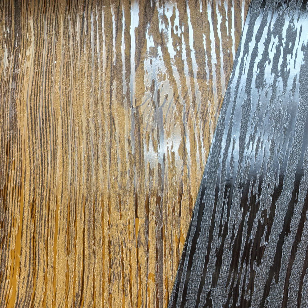 Metal and aluminum wood grain