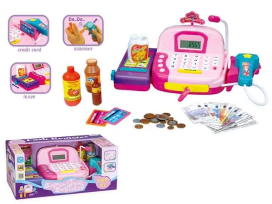 B/O CASH REGISTER W/COUNTER,MICROPHONE,LIGHT&IC