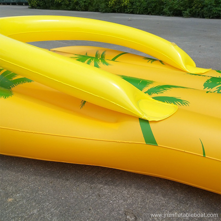 OEM inflatable flip flop floating Inflatable air mattress