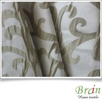 2016 excellent polyester embroidery fabric curtain