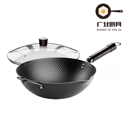 Black Non-Stick Honeycomb Frying Pan