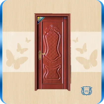 PZ-512B Golden Wood Color Solid wooden doors nature teak wood main door designs