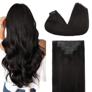 Clip en extensiones de cabello cabello humano real