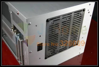 Jonsbo C2 Silver C2S HTPC ITX Mini computer case in aluminum support 3.5'' HDD USB3.0 Home theater computer