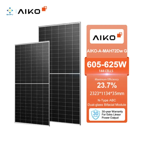 Aiko Solar Panels: Pricing for Models A620Mah72Dw G in 605W, 610W, 615W, 620W, and 625W