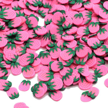 Wholesale Polymer Clay Pineapple Slices Simulation Fruit DIY Nail Art Decoration Slime Filler Christmas Ornament Accessories