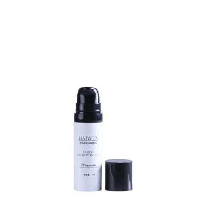 Empty Black Airless Pump Lotion Cream Bottle