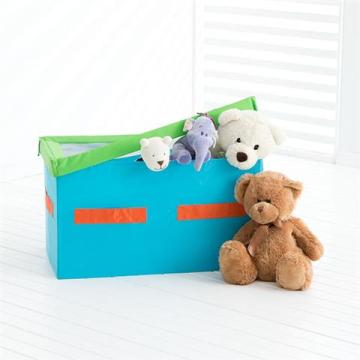 Kids Nonwoven fabric toys storage box with lid