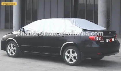 Magnetic car windshield snow cover
