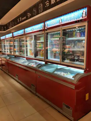 Kenkuhl Commercial Wall Display Combi Freezer for Supermarkets