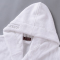 fleece bathrobe sleepwear 100% cotton with hood