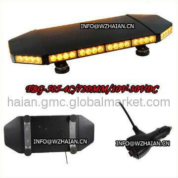 Amber Warning Mini Lightbar Black Color