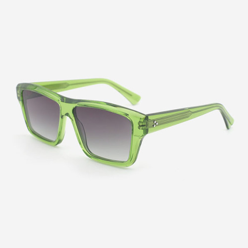 Square Bevel Full-rim Acetate Unisex Sunglasses 23A8135