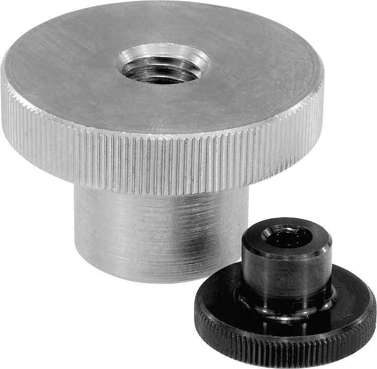 Knurled Nuts With Coliar