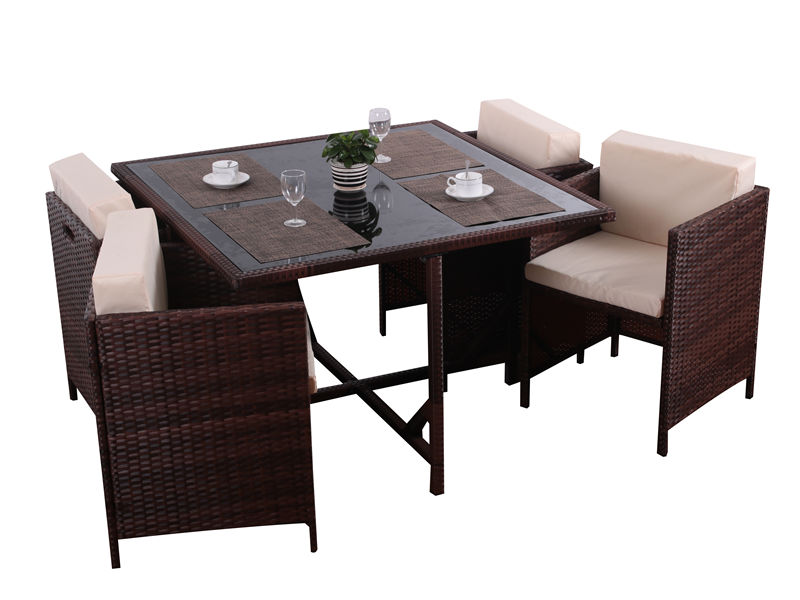 rattan outdoor dining set S2806