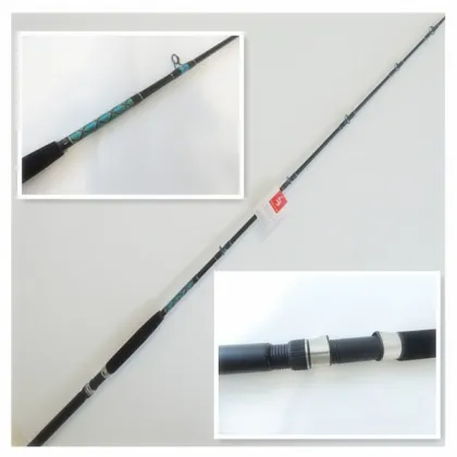 1.95m 1 section fiberglass sea boat rod