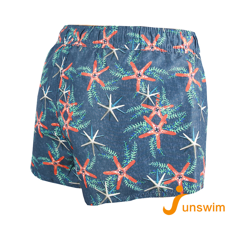 Quick Dry Full Elastic Waistband Women's Swim Trunks