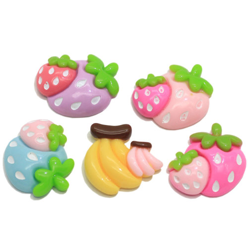 Vari frutti Fragola Banana Perline Charms Decorazione artigianale artigianale Cucina Frigo Ornamenti Perline Melma