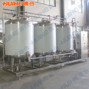 CIP Cleaning System with Alkali, Acid, and Hot Water Tank