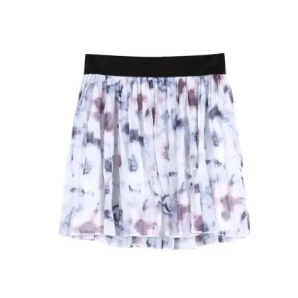 Women's Printed Mini Skirt Chiffon Summer A-Line Skirt