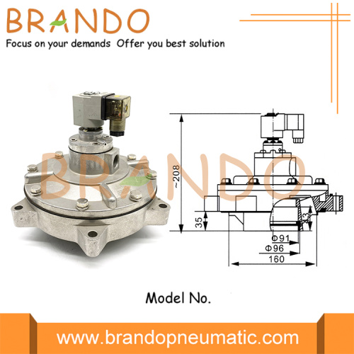 CA76MM MM Series 3 &quot;Inch Pulse Jet Valve