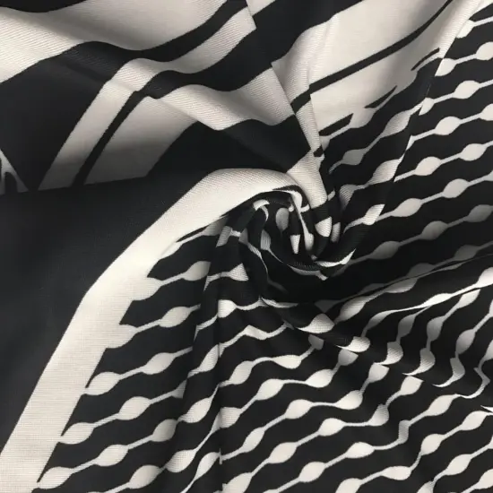 Viscose elastane print knitting jersey