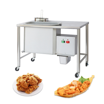 Automatische gebratene Hühnerbrotmaschine für westliche Fast -Food -Fritteusenausrüstung