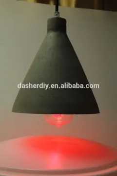European classic chandelier concrete lamp with edison bulb