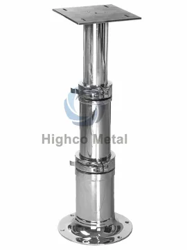 Stainless Steel 3 Stages Adjustable Table Pedestal