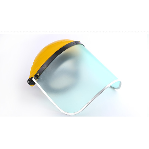 Helmet type protective face shield