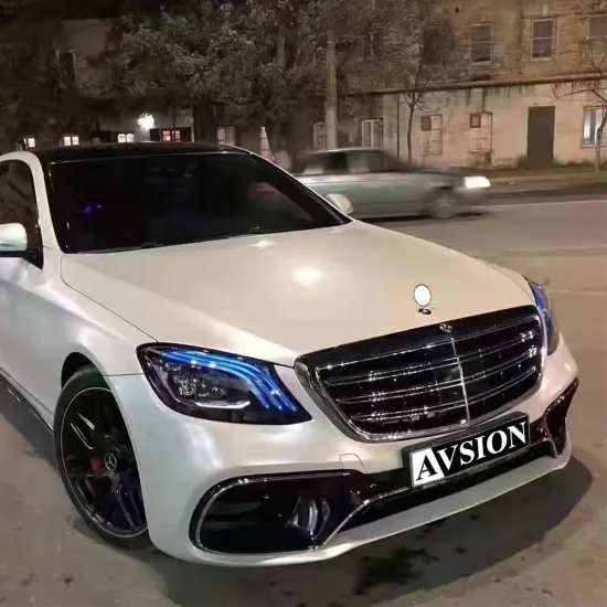 Mercedes Benz W222 S Class 2014-2020 S63 Front Bumper and Rear Spoiler Kit