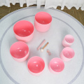 Q're Angel Pink Frosted Singing Bowl