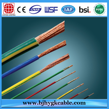 Kabel und Kabel für den Bau mit 1,5 mm2 grün / gelb Erdkern