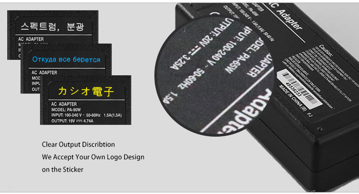 20V 3.25A Notebook Power Adapter