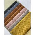 Tissu de velours de tissu de canapé côtelé moderne