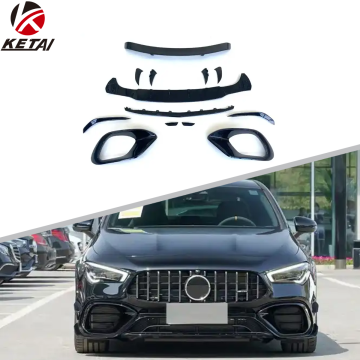 Gloss Black CLA45S STYLE DU DIFFUSER AVETS MOTEUR AERO ARORI