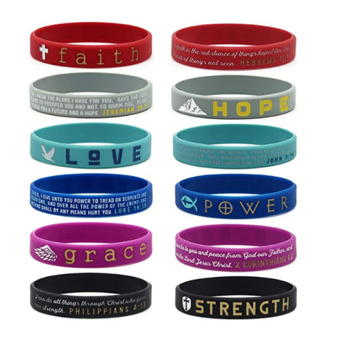 Bracelets en caoutchouc en silicone personnalisé