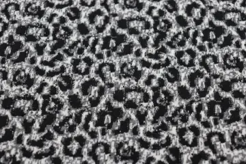 Black And White Leopard Print Jacquard Fabric