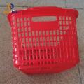 Environmentally blue metal Double handle shopping basket