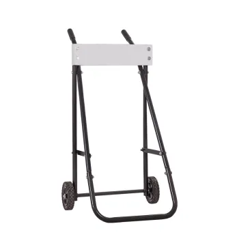 Black Outboard Engine Dolly Cart with Wheels