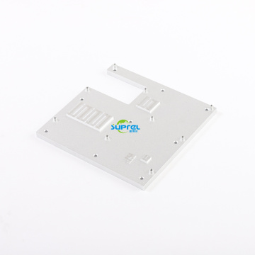CNC machined aluminum flat plate