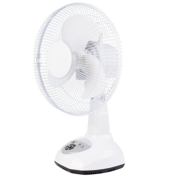 12 Inch AC/DC Rechargeable Solar Powered Pedestal Fan with LED Light
