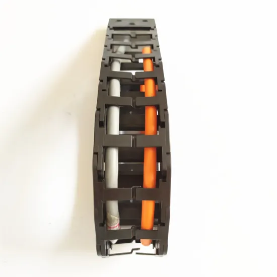 Easy to operation Cable drag chain to open the nylon plastic drag chain black energy chain for furniture