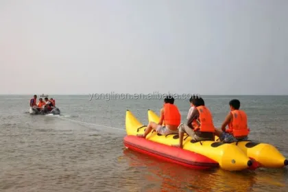 Outdoor Inflatable Banana Boat for Water Games and Towables