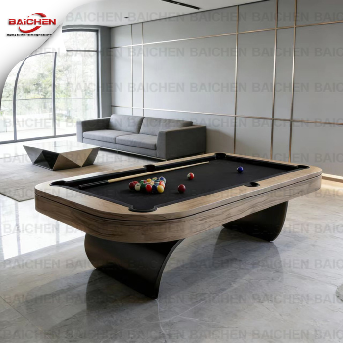 şık siyah modern bilardo bilardo masası