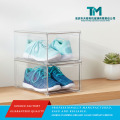 Caixa de exposição prática personalizada para armazenamento de sapatos em acrílico para casa