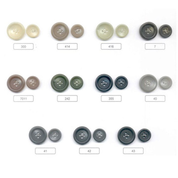 Plastic 4-Hole Button with 2 Sizes